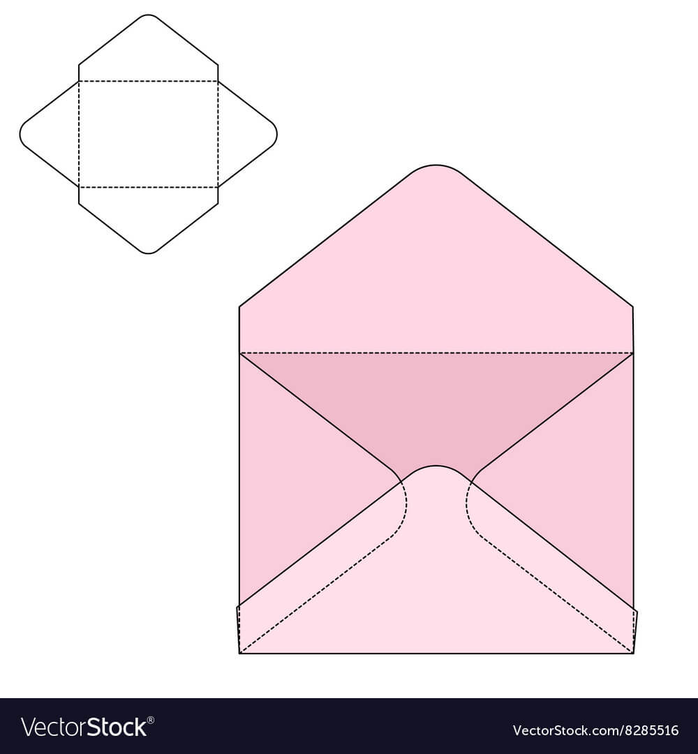 Fold Envelope Template – Calep.midnightpig.co In Envelope Templates For Card Making