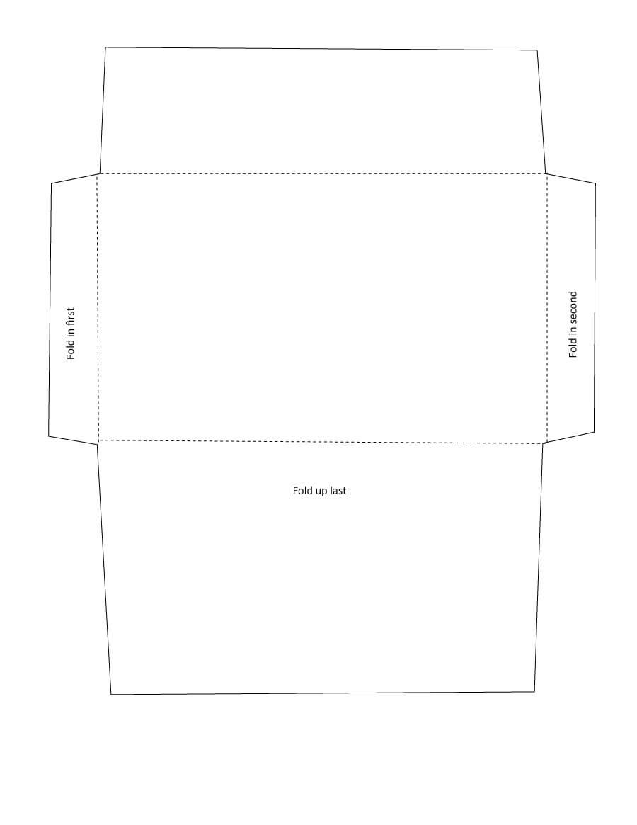 Fold Envelope Template - Calep.midnightpig.co With Envelope Templates For Card Making