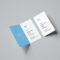 Folded Business Card Free Mockup | Free Mockup For Fold Over Business Card Template