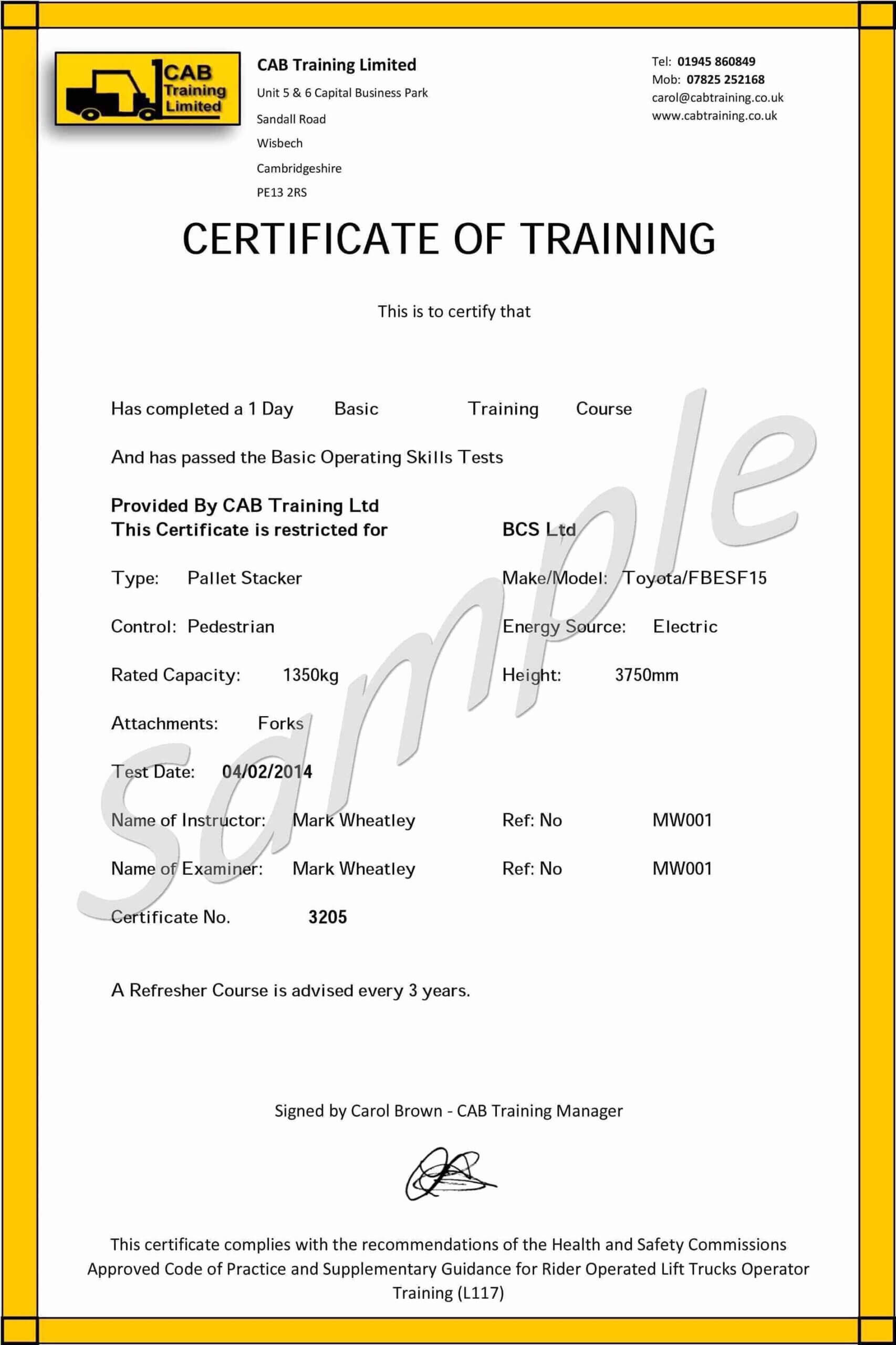 Forklift Operator Card Template – Carlynstudio With Regard To Forklift Certification Card Template