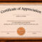 Formal Certificate Of Appreciation Template For The Best Pertaining To Best Employee Award Certificate Templates