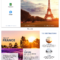 France Travel Tri Fold Brochure For Travel Brochure Template For Students