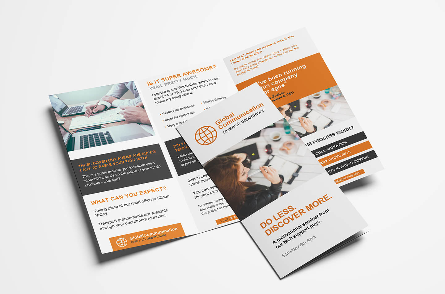 Free 3 Fold Brochure Template For Photoshop & Illustrator Throughout Illustrator Brochure Templates Free Download