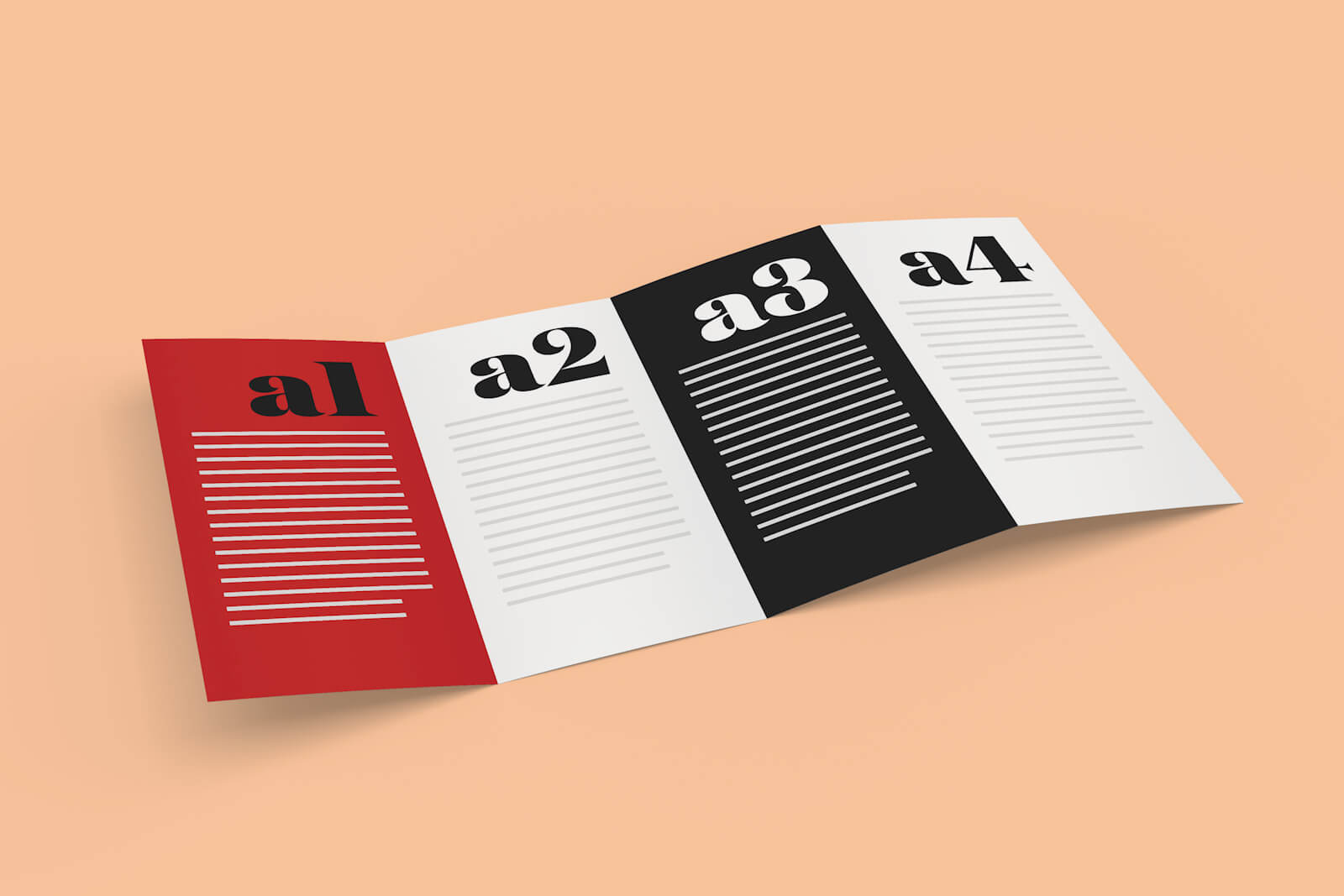 Free 4 Panel Quad Fold Brochure Mockup Psd – Good Mockups Inside Quad Fold Brochure Template