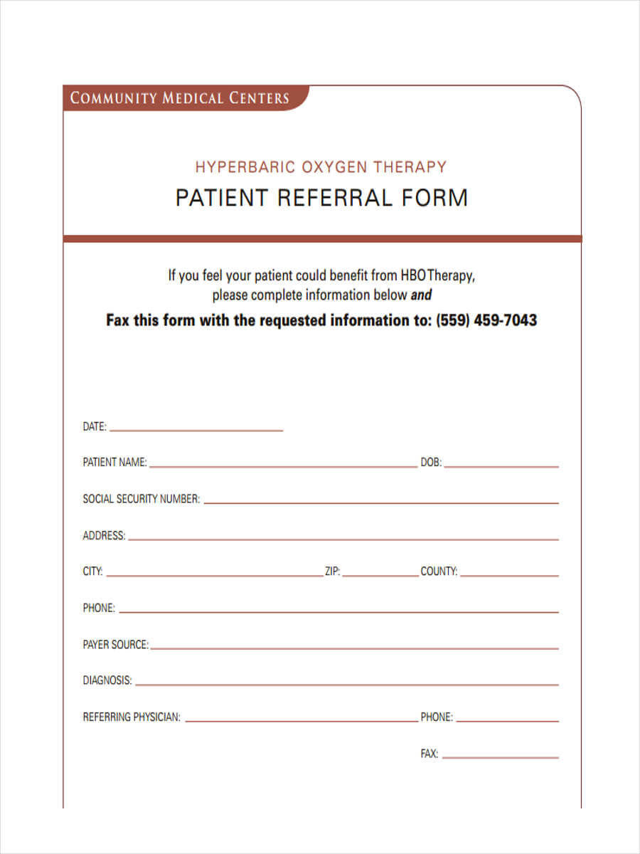Free 7+ Medical Referral Forms In Pdf | Ms Word For Referral Certificate Template