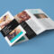 Free Accordion 4 Fold Brochure / Leaflet Mockup Psd In 2 Fold Brochure Template Free