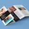 Free Accordion 4 Fold Brochure / Leaflet Mockup Psd Inside Quad Fold Brochure Template