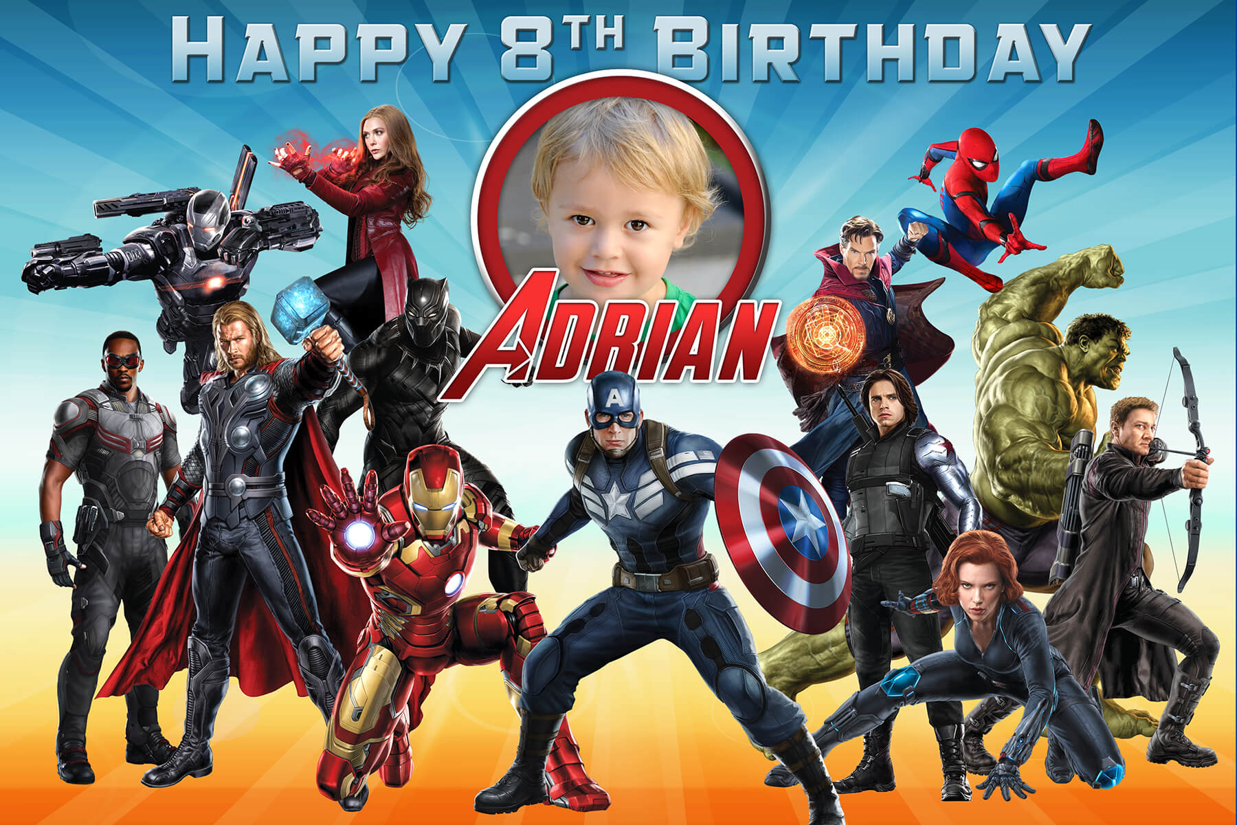 Free Avengers Birthday Tarpaulin | Dioskouri Designs Regarding Avengers Birthday Card Template