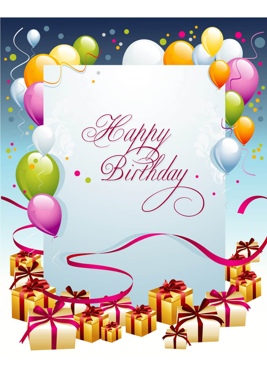 Free Birthday Card Template – Dalep.midnightpig.co With Birthday Card Publisher Template