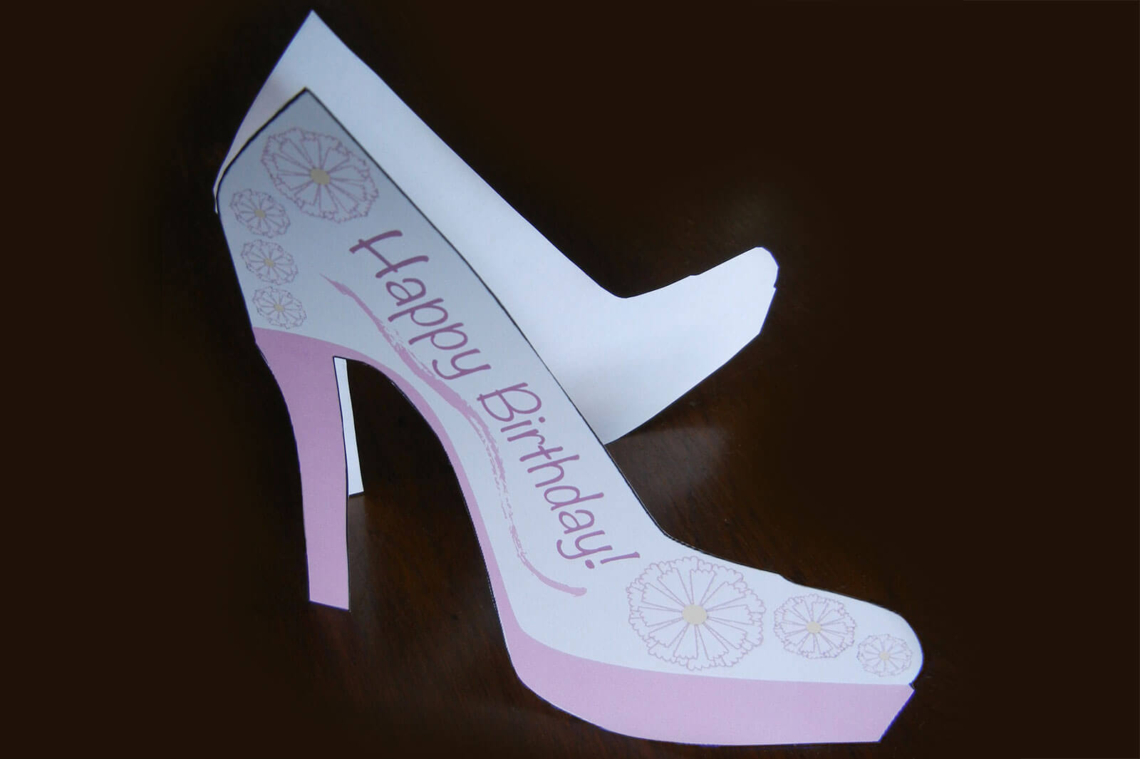 Free Card Making Templates | Lovetoknow For High Heel Shoe Template For Card