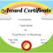 Free Certificate Template For Kids – Dalep.midnightpig.co Regarding Free Printable Certificate Templates For Kids