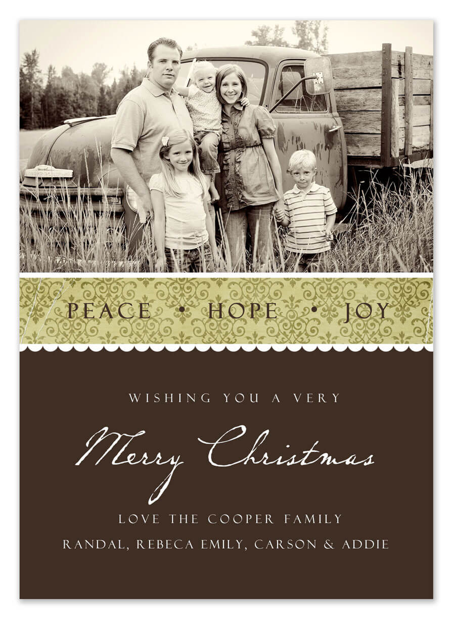 Free Christmas Card Templates Throughout Holiday Card Templates For Photographers