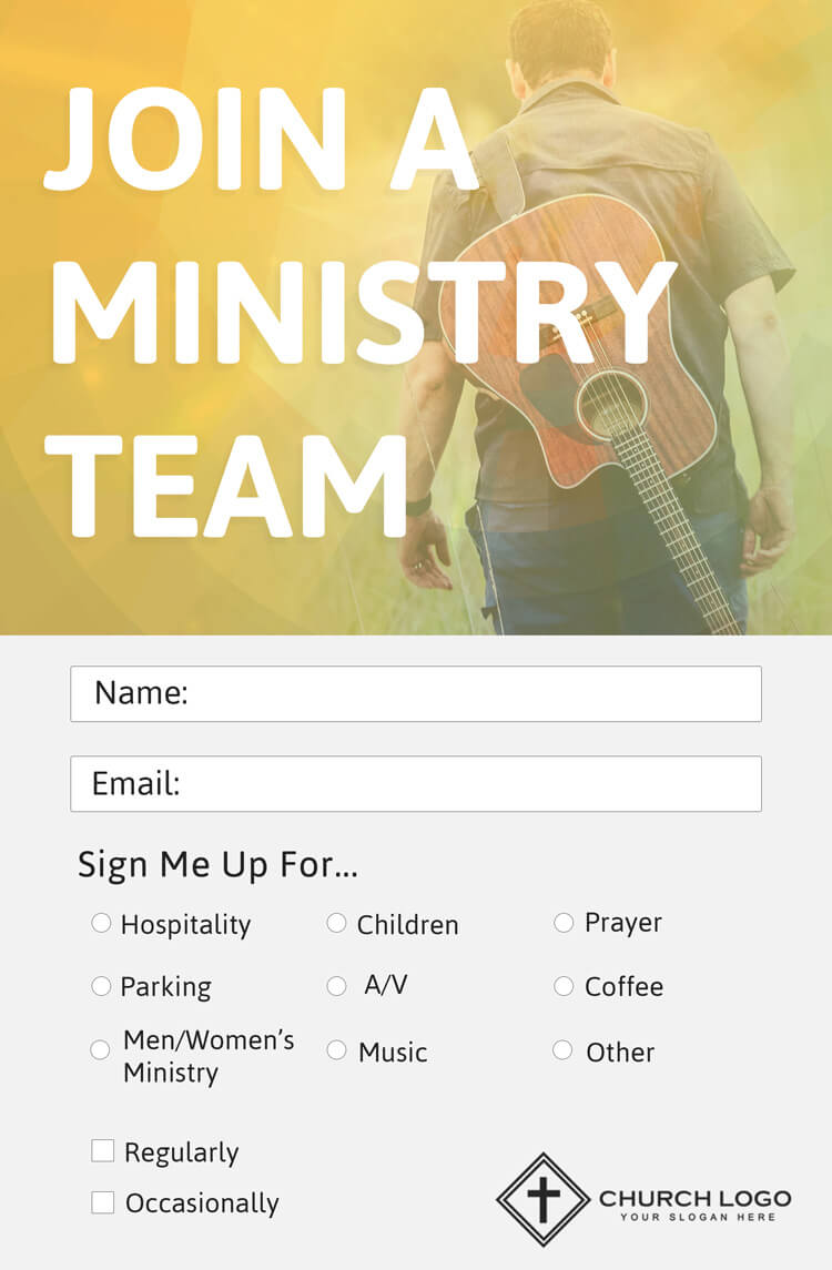Free Church Connection Cards – Beautiful Psd Templates In Church Visitor Card Template Word