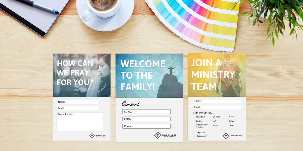 Free Church Connection Cards – Beautiful Psd Templates Inside Church Invite Cards Template