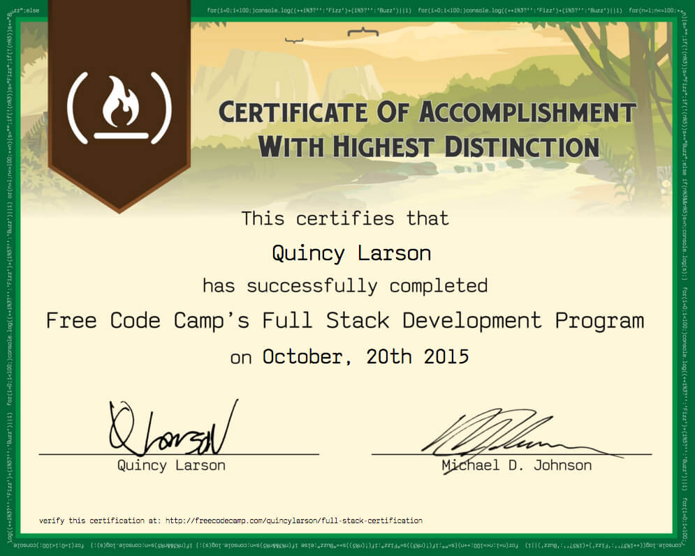 Free Code Camp Full Stack Development Certification Inside Boot Camp Certificate Template
