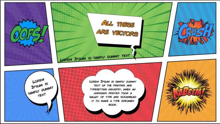 comic book powerpoint template free download