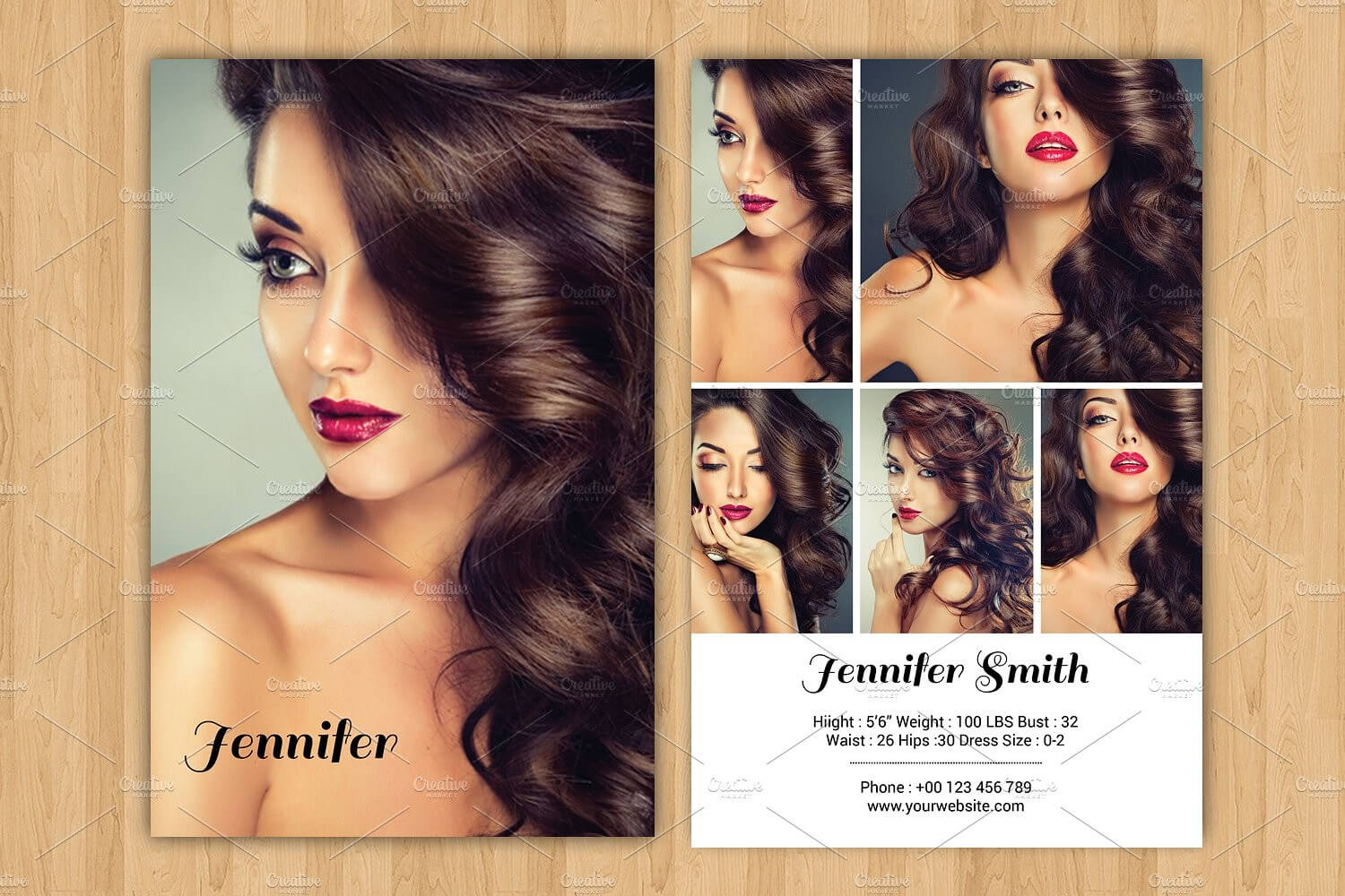 Free Comp Card Templates For Actor Model Headshots Regarding Zed Card Template Free