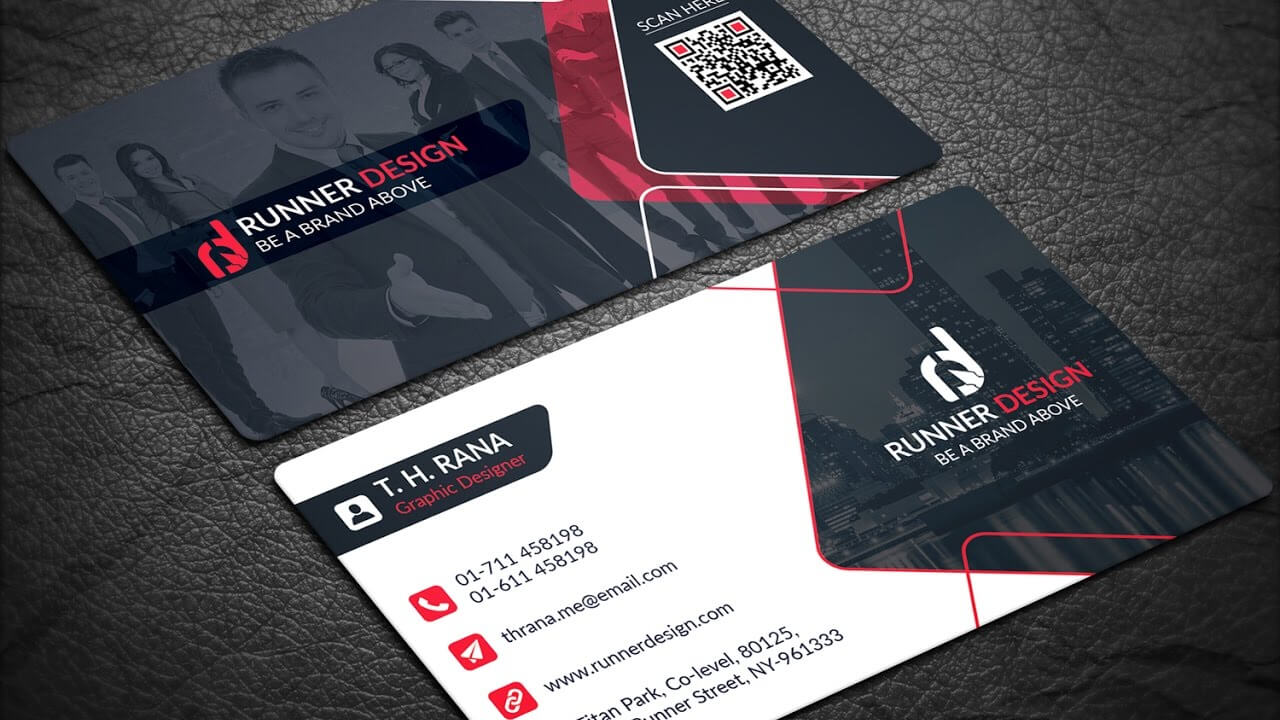 Free Corporate Business Card Photoshop Template Within Business Card Template Photoshop Cs6
