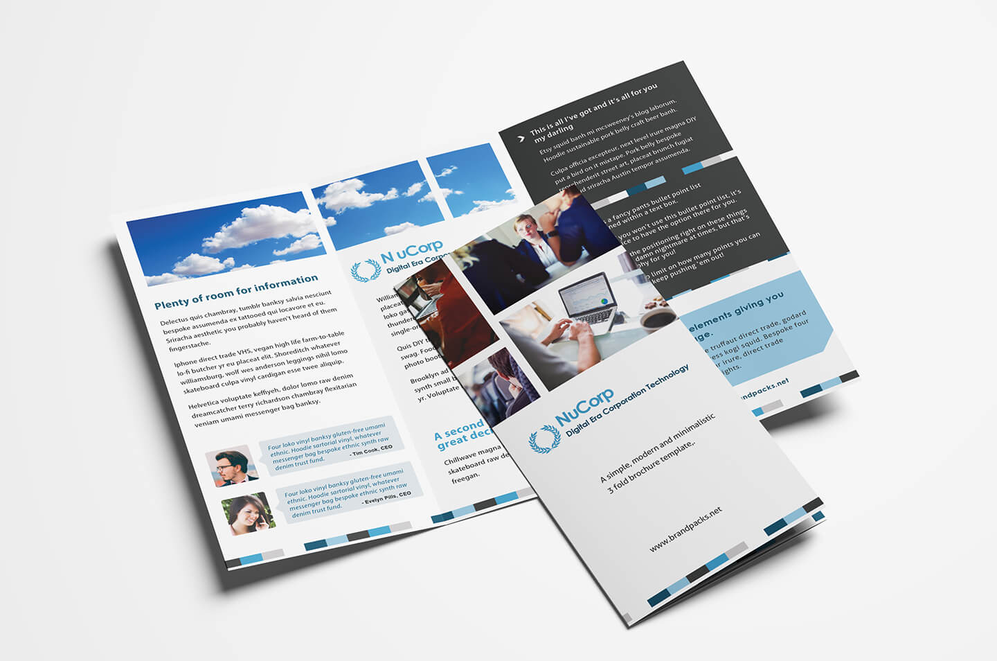 Free Corporate Trifold Brochure Template In Psd, Ai & Vector For 3 Fold Brochure Template Free Download