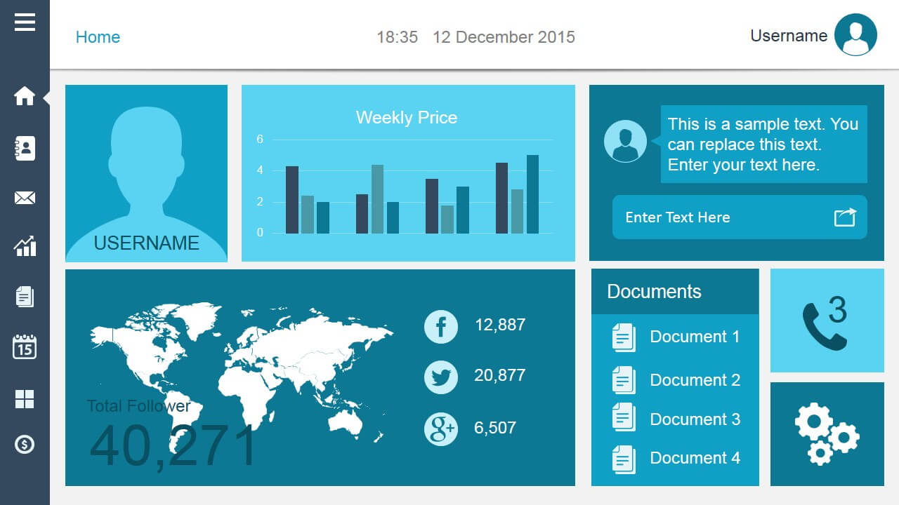 Free Dashboard Templates – Inside Free Powerpoint Dashboard Template