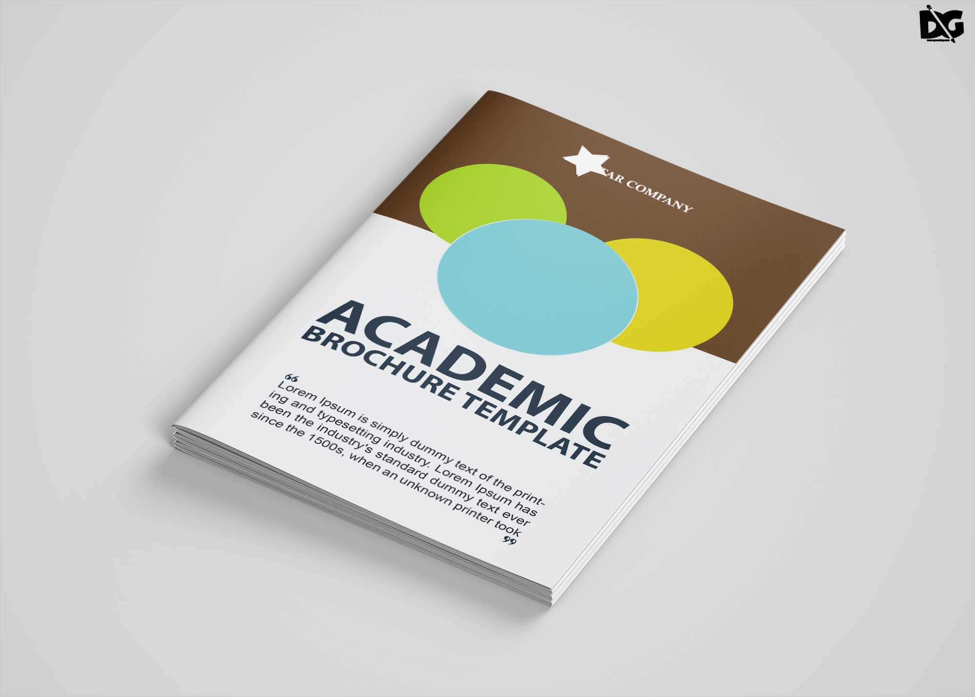 Free Download Academic Bi Fold Psd Brochure Template | Free Regarding Creative Brochure Templates Free Download