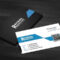 Free Download Black & Blue Corporate Business Card Template With Qr Code Intended For Qr Code Business Card Template