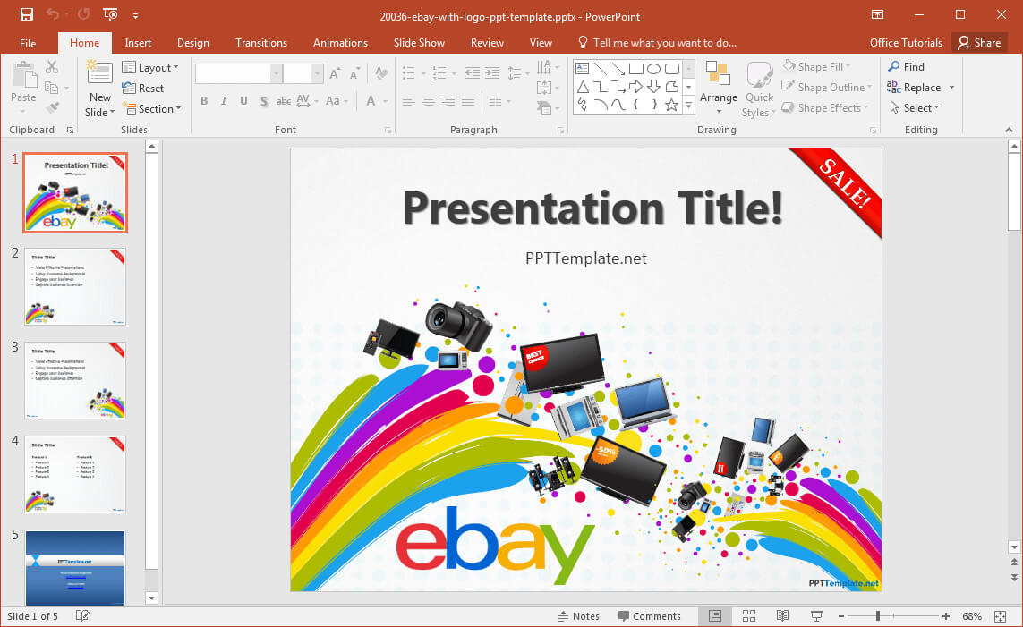 Free Ebay Powerpoint Template In What Is Template In Powerpoint