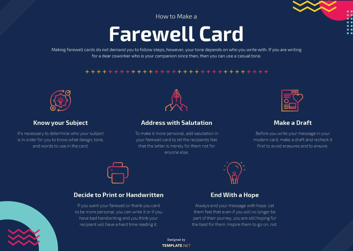 Free Farewell Card Templates – Word (Doc) | Psd | Indesign With Regard To Farewell Card Template Word