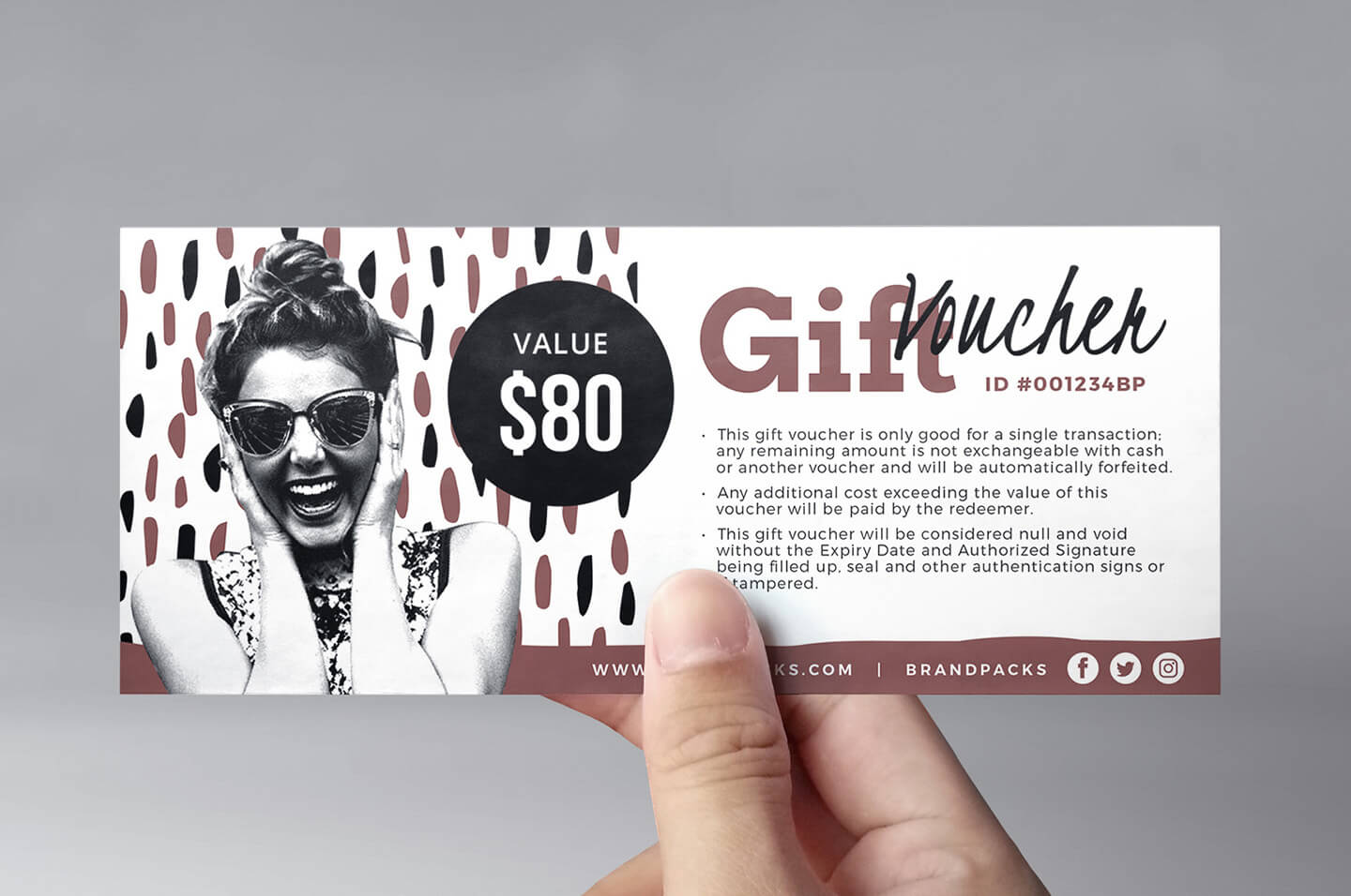 Free Gift Voucher Templates (Psd & Ai) – Brandpacks With Regard To Gift Certificate Template Photoshop