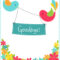 Free Goodbye Cards – Calep.midnightpig.co Intended For Good Luck Card Template