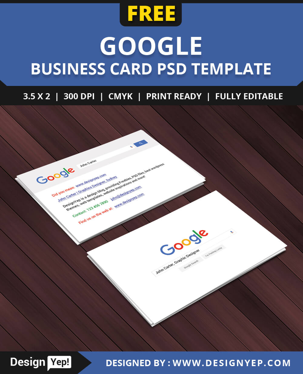 Free Google Interface Business Card Psd Template On Behance Pertaining To Google Search Business Card Template