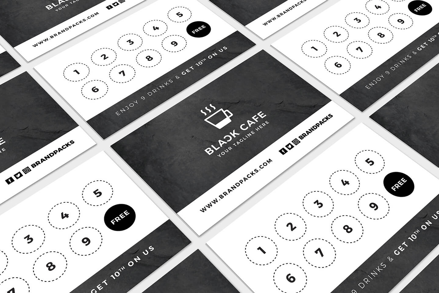 Free Loyalty Card Templates – Psd, Ai & Vector – Brandpacks Inside Business Punch Card Template Free