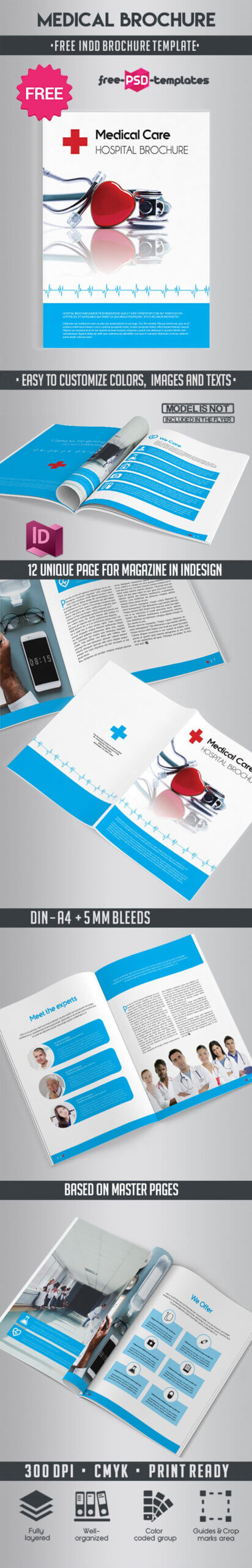 Free Medical Brochure Indd Template | Free Psd Templates For Brochure Template Indesign Free Download