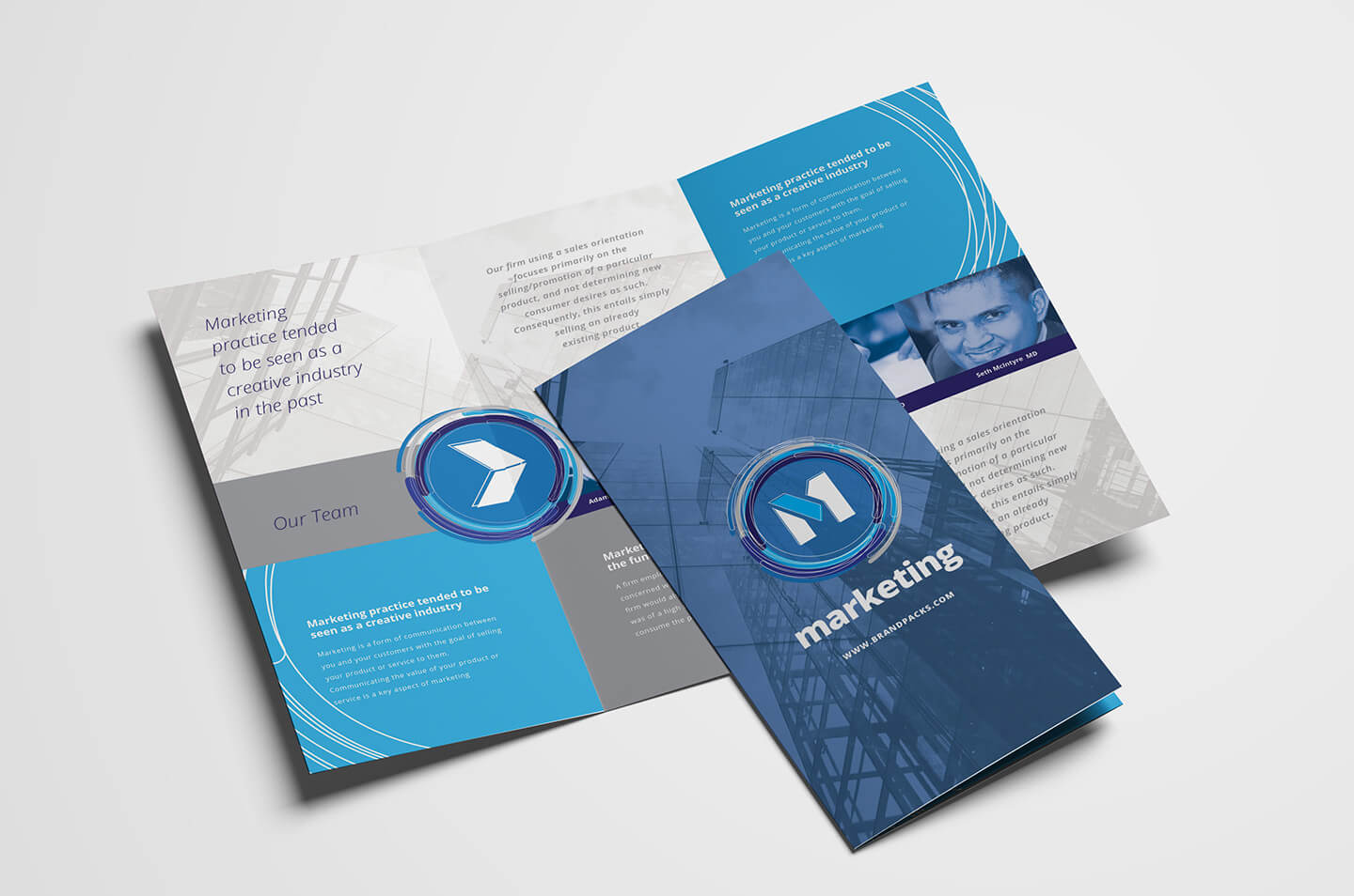 Free Multipurpose Trifold Brochure Template For Photoshop Throughout Free Three Fold Brochure Template
