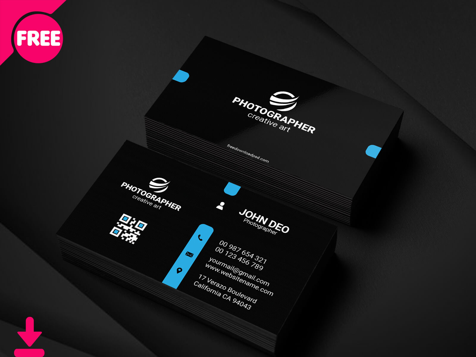 Free Personal Business Card Psd Template Coversheikh With Regard To Free Personal Business Card Templates