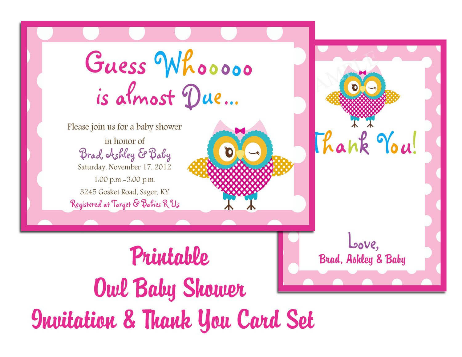 Free Printable Baby Cards Templates – Calep.midnightpig.co With Regard To Template For Baby Shower Thank You Cards