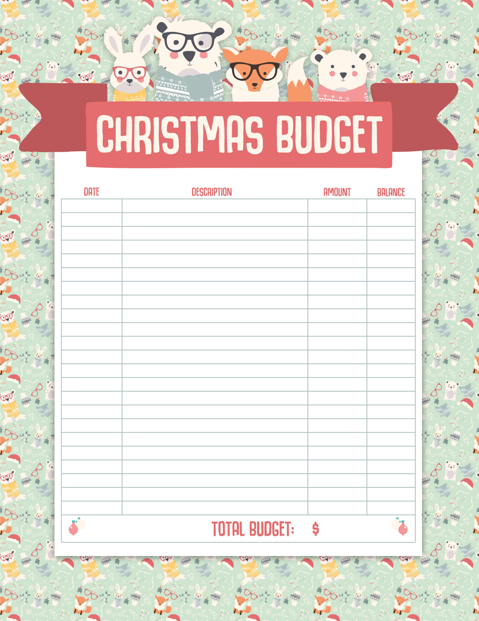 Free Printable Christmas Planner Pack | The Cottage Market Within Christmas Card List Template