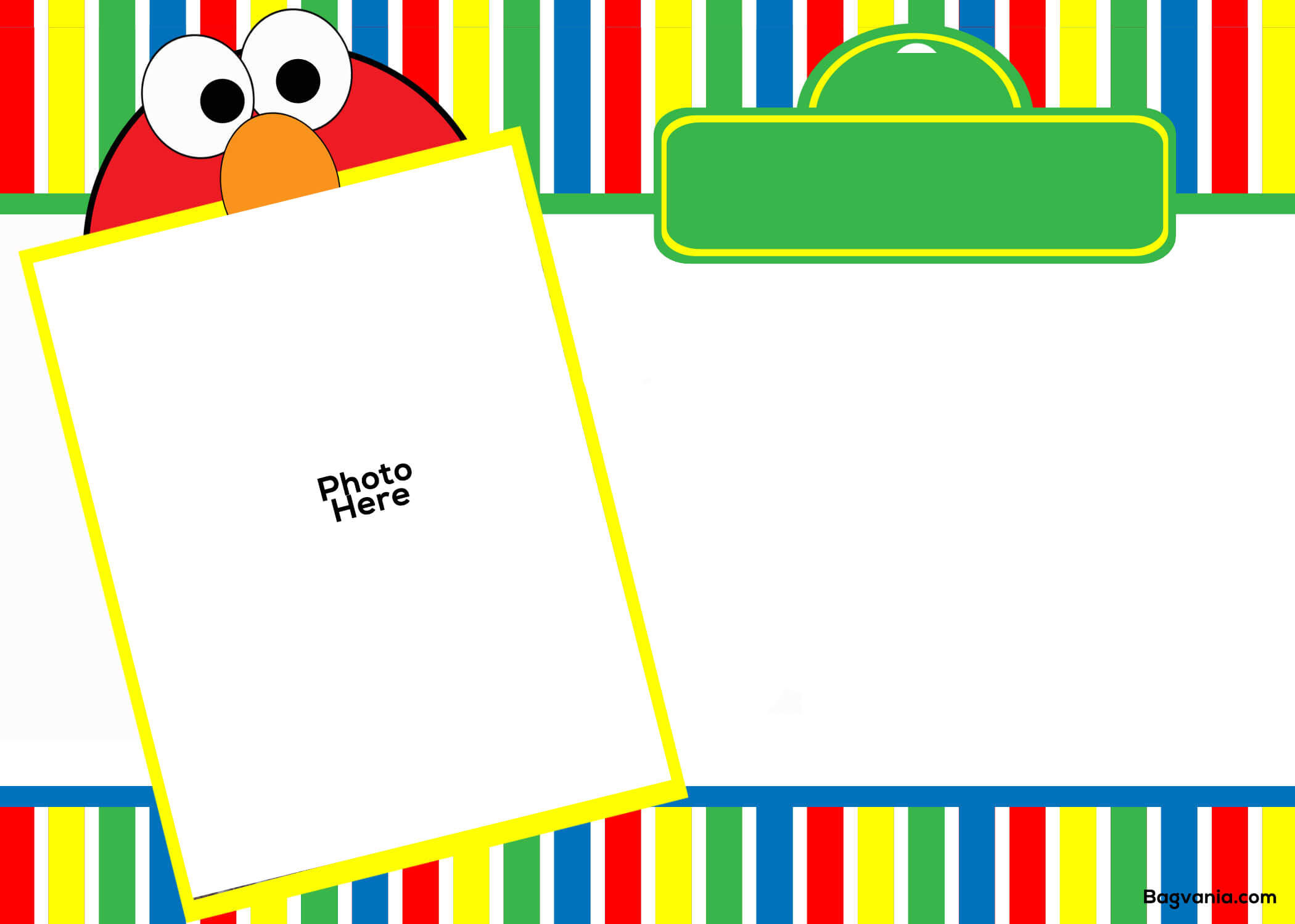 Free Printable Elmo Birthday Invitations – Bagvania Within Elmo Birthday Card Template