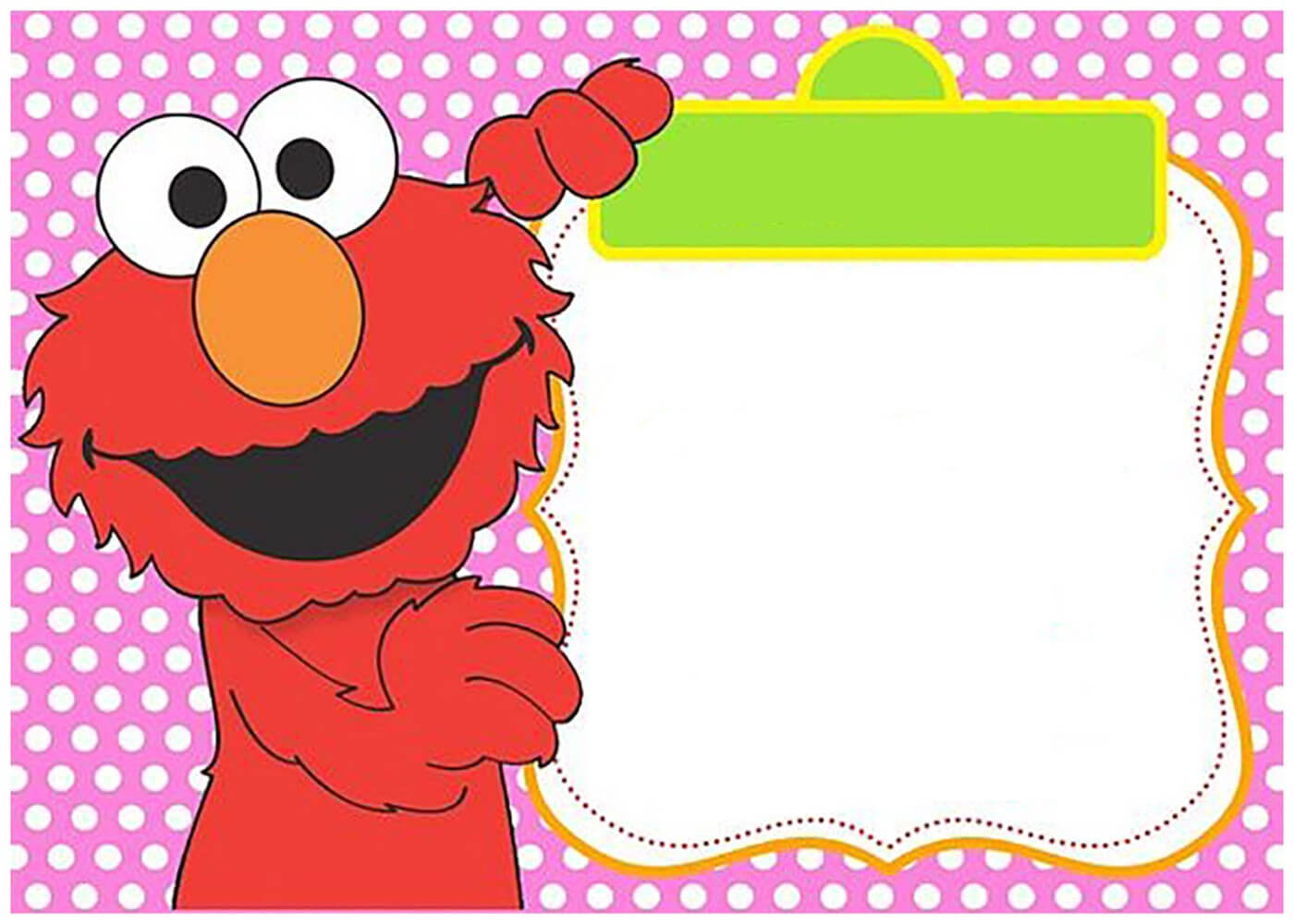 Free Printable Elmo Invitation Templates | Invitations Online Inside Elmo Birthday Card Template