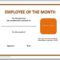 Free Printable Employee Of The Month Certificate Templates Inside Employee Recognition Certificates Templates Free