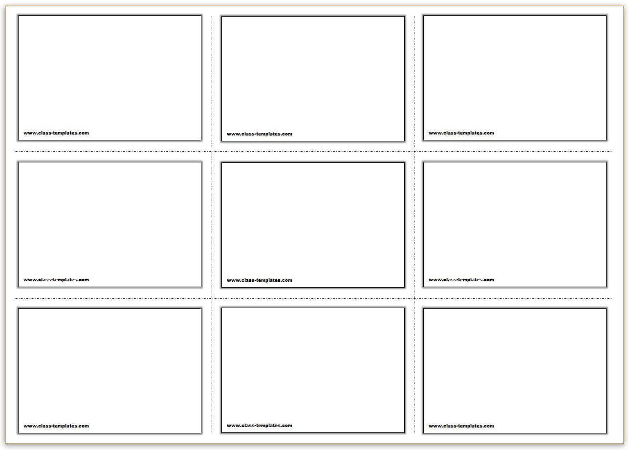 Free Printable Flash Cards Template With Queue Cards Template
