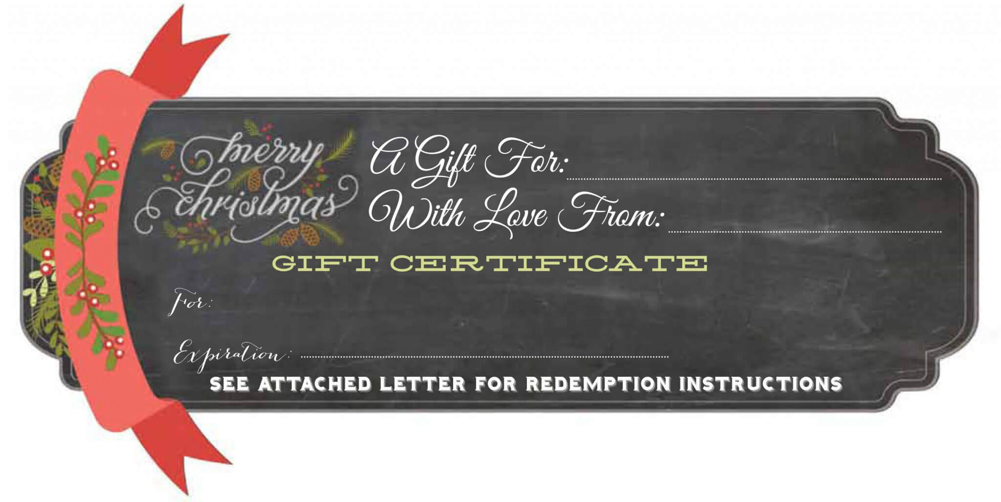 Free Printable Gift Certificate | Moxiblog Inside Homemade Christmas Gift Certificates Templates