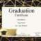 Free Printable Graduation Certificate Templates ] – Free With Graduation Gift Certificate Template Free