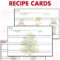 Free Printable Holiday Recipe Cards • Rose Clearfield Throughout Cookie Exchange Recipe Card Template