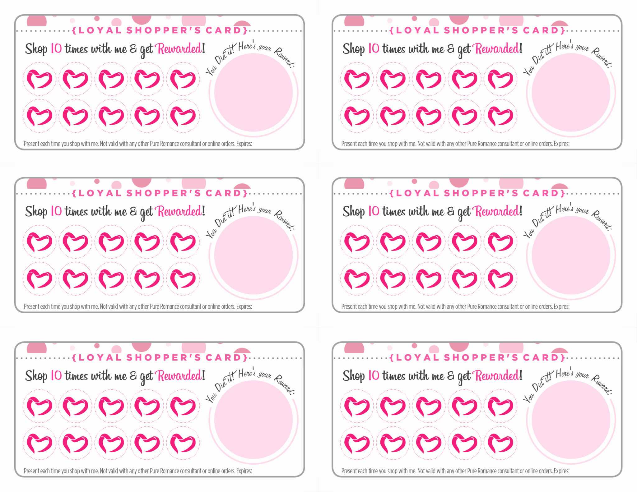 Free Printable Loyalty Card Template Calep midnightpig co pertaining