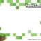 Free Printable) – Minecraft Birthday Party Kits Template Intended For Minecraft Birthday Card Template