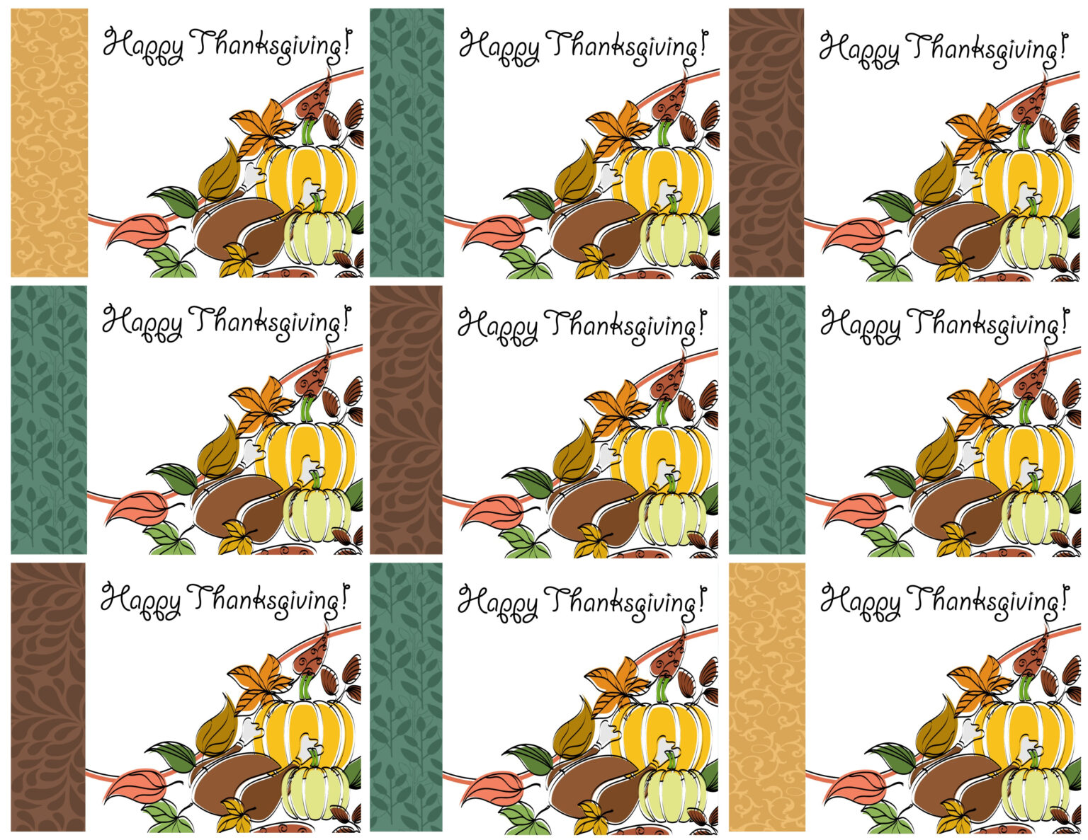 Free Printable Thanksgiving Place Cards — Also Great For In