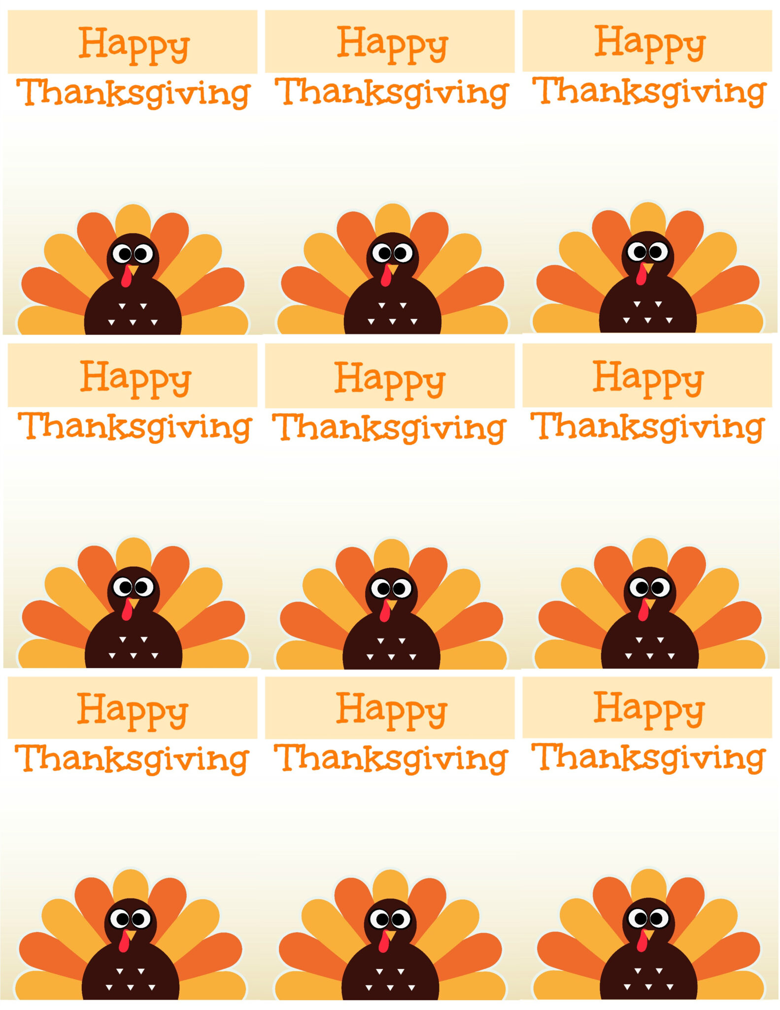 Free Printable Thanksgiving Card Templates