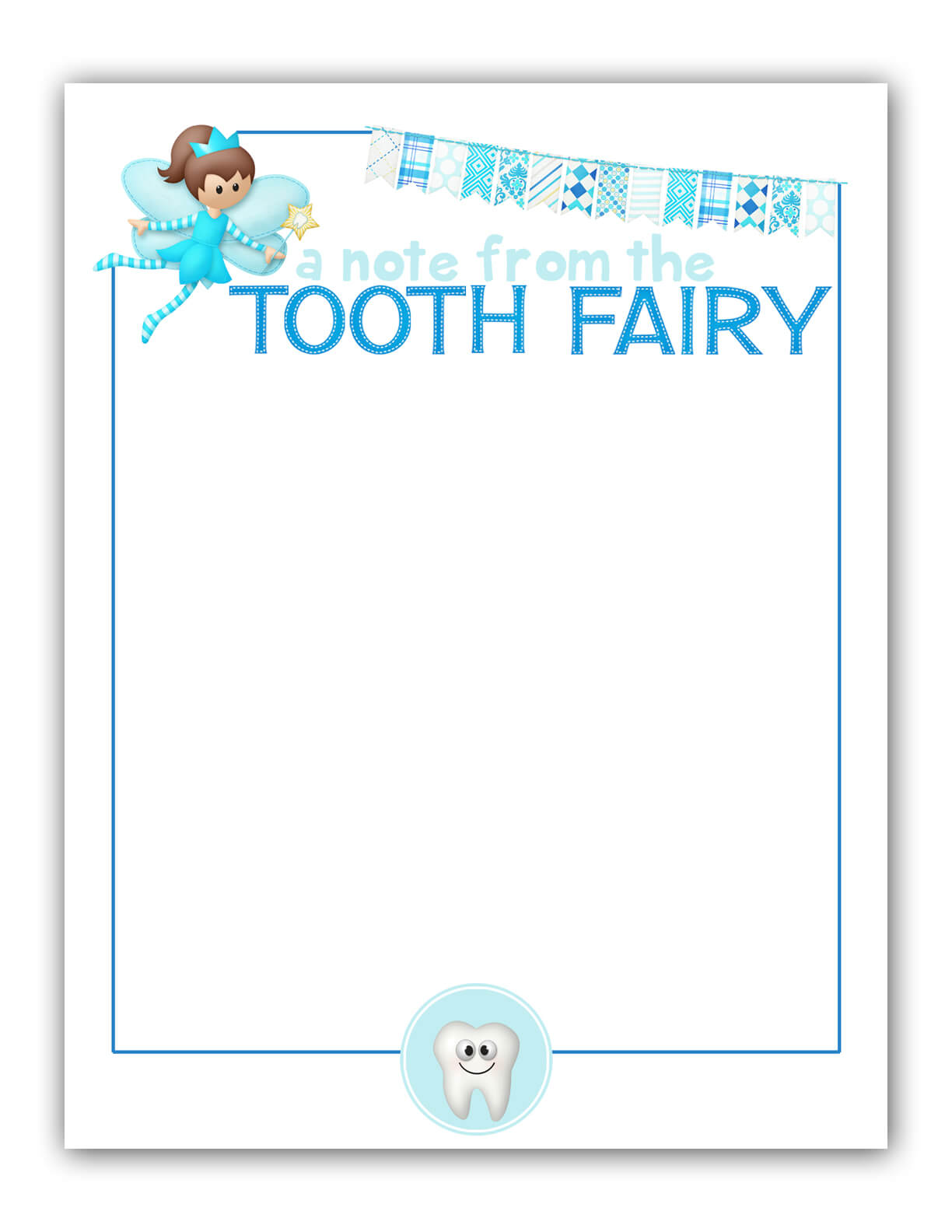 Free Printable Tooth Fairy Letter Template Throughout Tooth Fairy Certificate Template Free
