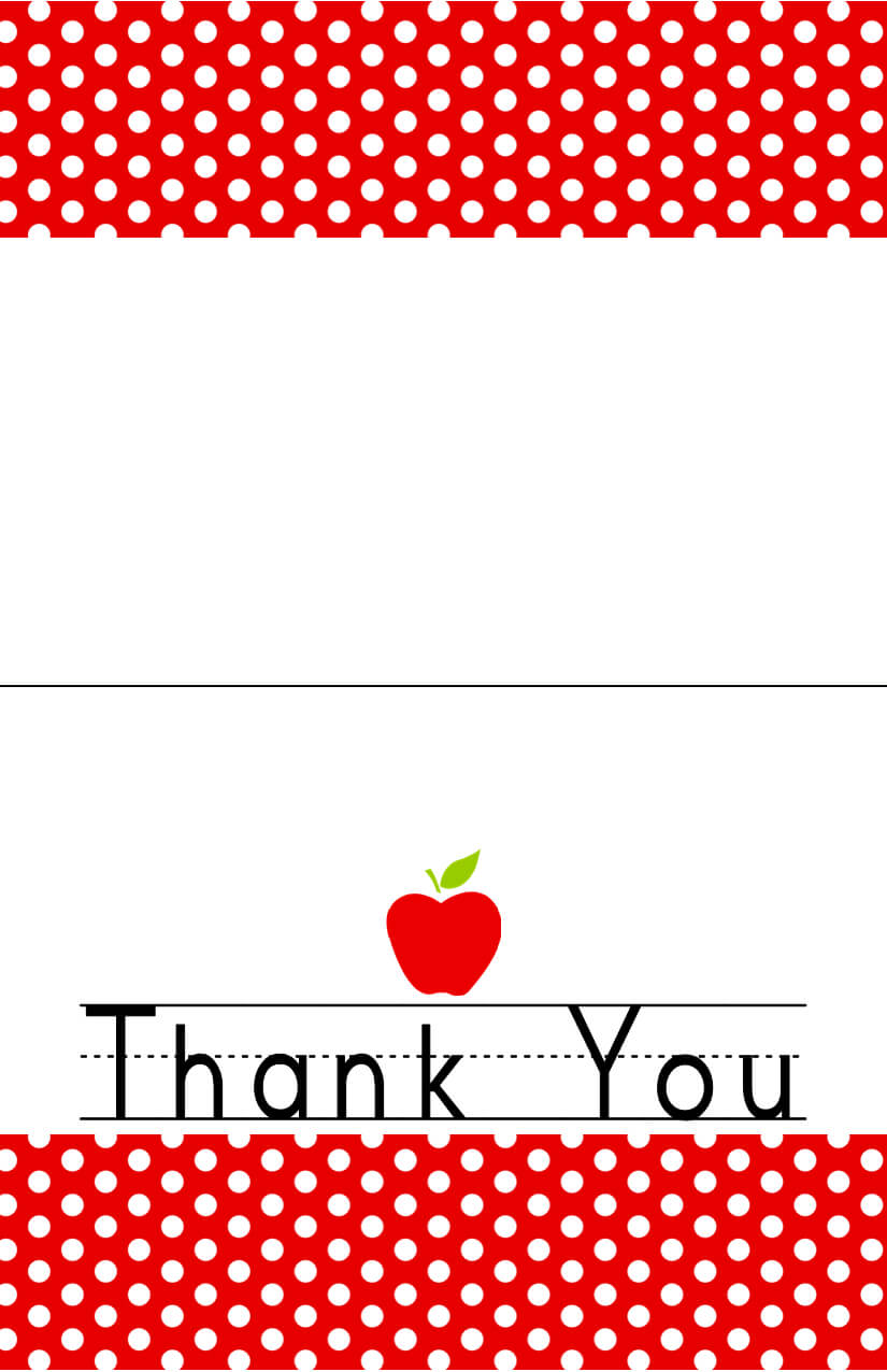Free Printableend Of The Year Thank You Cards And Tags Within Thank You Card For Teacher Template